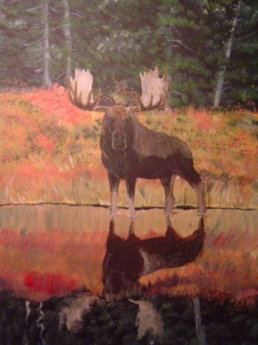 moose painting